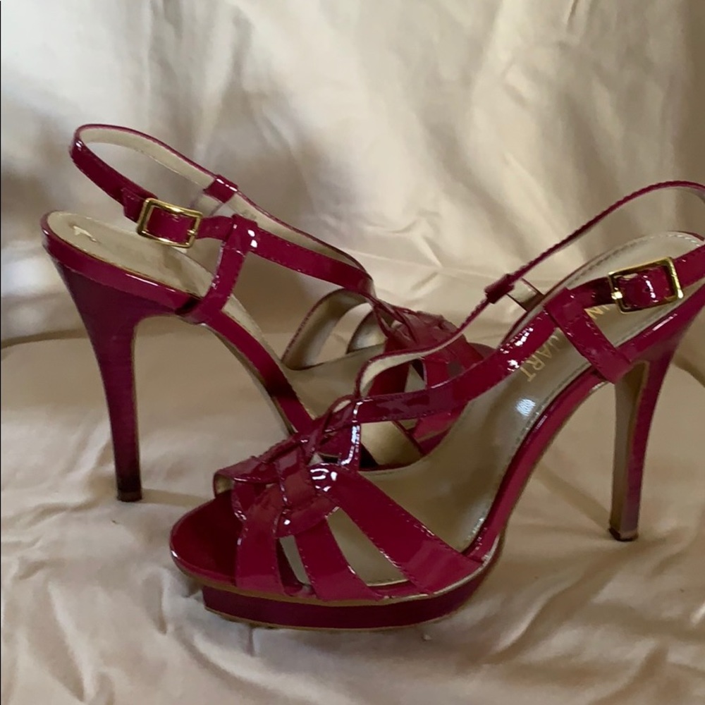 Fuchsia Colin Stuart 4 inch heels.